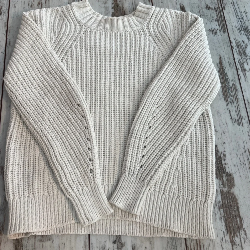 Everlane Textured Cotton Crewneck Sweater - Size XS - Picture 16 of 16